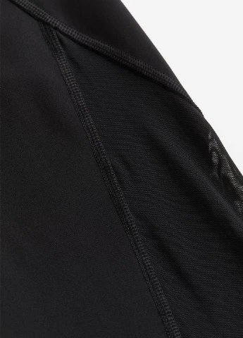 Черные демисезонные леггинсы H&M