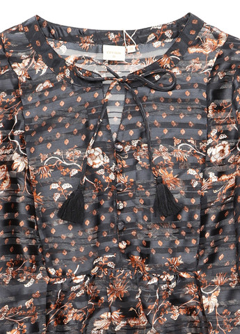 Чорна кежуал сукня Cream з квітковим принтом