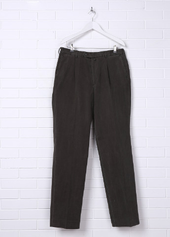 Темно-серые кэжуал демисезонные брюки прямые Gant