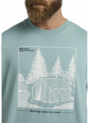 Голубая футболка Jack Wolfskin FREEROAMER T M