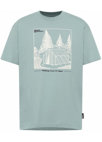 Голубая футболка Jack Wolfskin FREEROAMER T M