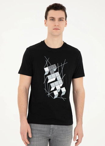 Черная футболка Pierre Cardin