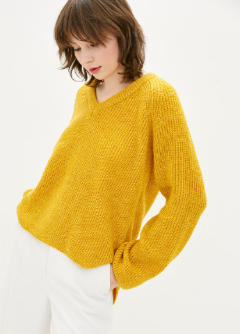 Горчичный демисезонный пуловер пуловер Sewel