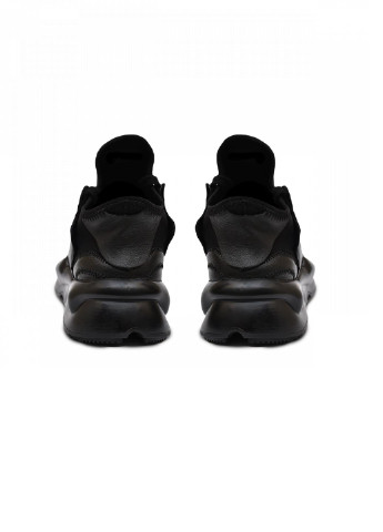 Черные демисезонные кроссовки кожаные мужские 0185 No Brand