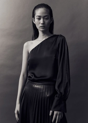 Чёрная блуза H&M