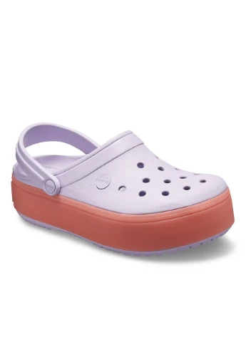 Лавандовые сабо на платформе Crocs на платформе