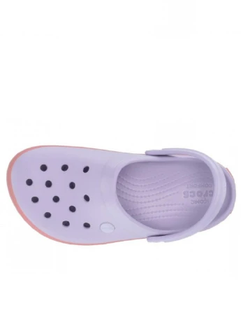 Лавандовые сабо на платформе Crocs на платформе