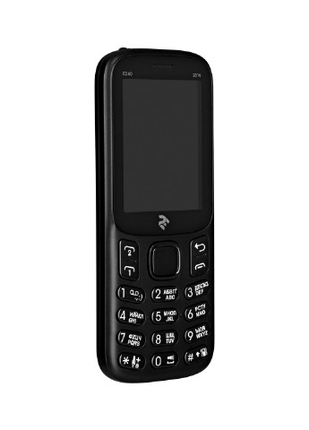 Мобільний телефон E240 2019 DUALSIM Black 2E 2E E240 2019 DUALSIM Black чорний