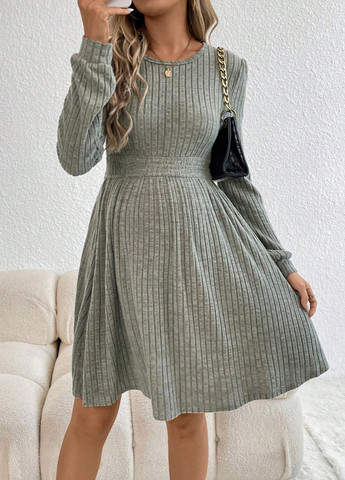 Зеленое кэжуал платье для беременных SHEIN однотонное