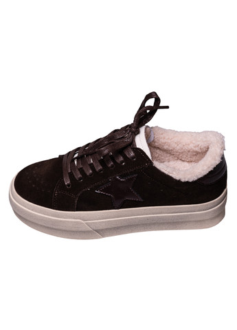 Кроссовки Mary Rosa тёмно-коричневые зима (369838624)