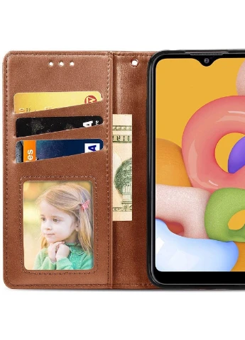 Кожаный чехол книжка Gallant (PU) для Samsung Galaxy M31s Коричневый (is_00000039062_2) Getman (238478755)