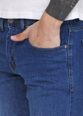 Темно-синие демисезонные прямые джинсы Revolt
