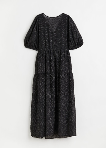 Чорна кежуал сукня оверсайз H&M меланжева