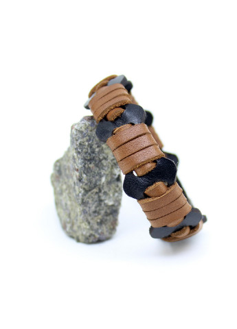 Комплект браслетов из натуральной кожи Универсальный Scappa (253136290)