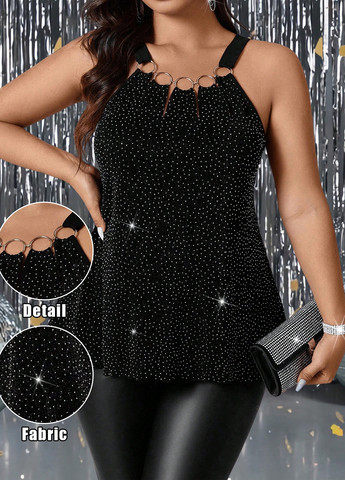 Чорна блуза SHEIN