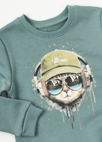 Комбинированный демисезонный костюм (свитшот, брюки) брючный Ляля