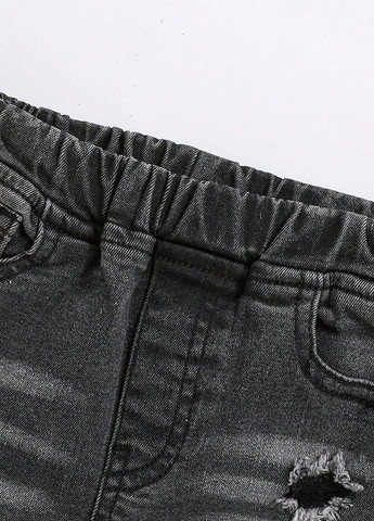 Темно-серые демисезонные зауженные джинсы SHEIN