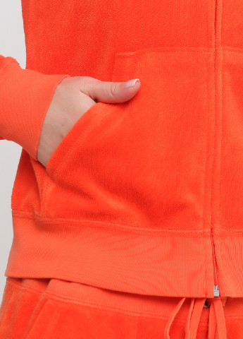 Костюм (толстовка, брюки) Juicy Couture брючний однотонний помаранчевий спортивний