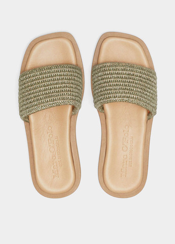 Серо-зеленые шлепанцы Marc O'Polo плетение