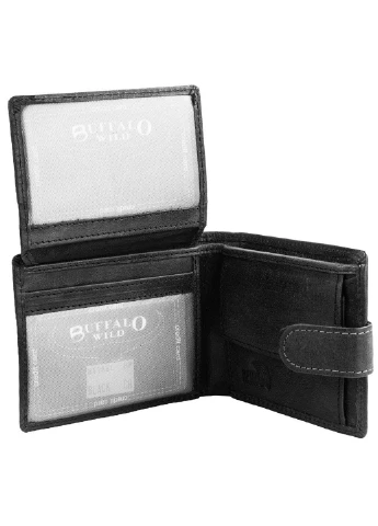 Мужское кожаное портмоне 10,5х8,5х2,5 см Buffalo Wild (232989036)