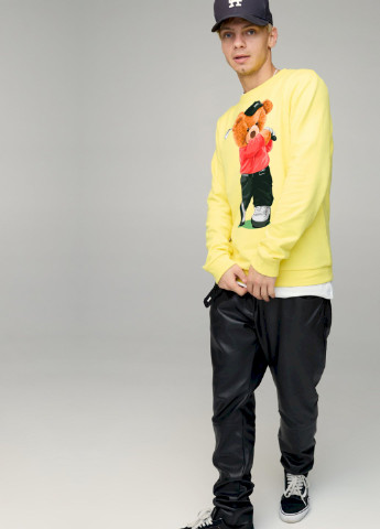 Жовтий світшот чоловічий basic /no flis/ YAPPI (252386050)