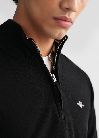 Черный зимний свитер Gant