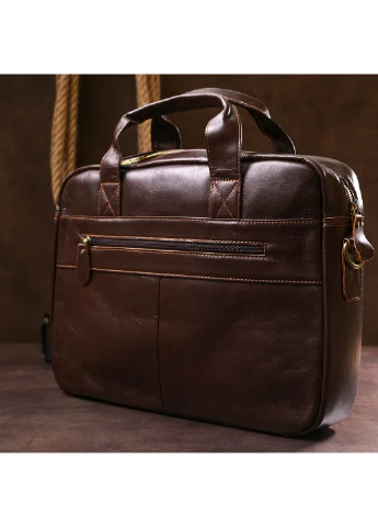 Ділова шкіряна сумка для ноутбука 40х27х7 см Vintage (253660363)
