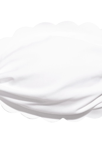 Купальный лиф H&M бандо однотонный белый пляжный полиамид