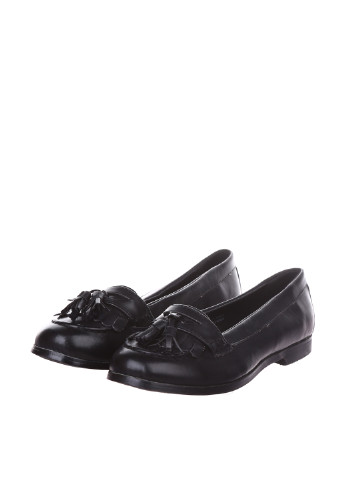 Черные туфли на низком каблуке CutieQT