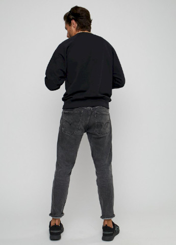 Свитшот мужской YAPPI - крой рисунок черный кэжуал - (250563646)