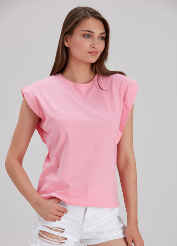 Розовая кэжуал футболка ECROU