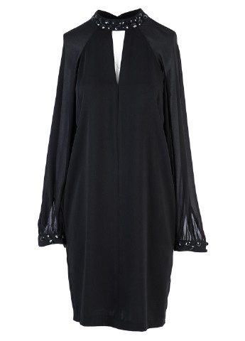 Чорна коктейльна плаття, сукня Trussardi Jeans однотонна