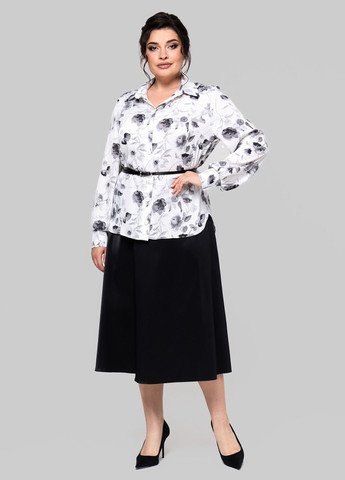 Белая кэжуал рубашка с цветами A'll Posa