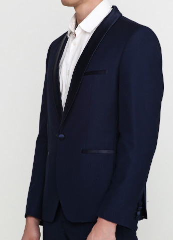 Темно-синий демисезонный костюм (пиджак, брюки) брючный Alejandro Moreno