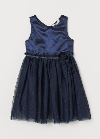 Тёмно-синее платье H&M (235585054)