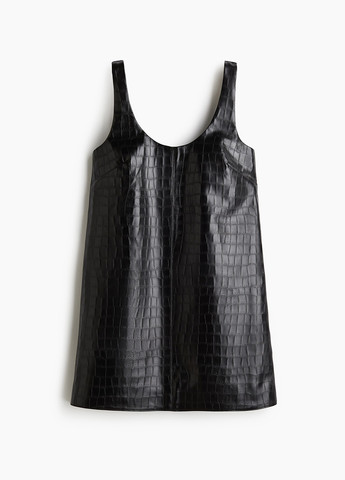 Черное кэжуал платье H&M однотонное