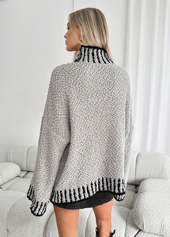 Серый зимний свитер SHEIN