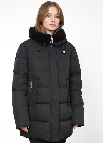 Чорна зимня куртка Meajiateer