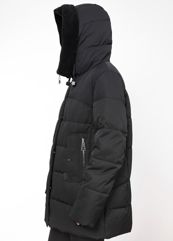 Чорна зимня куртка Meajiateer