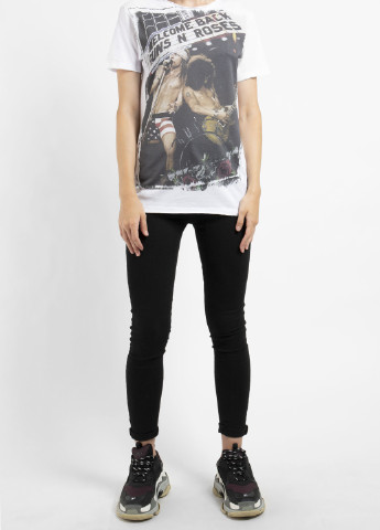 Біла футболка з принтом Rose Back Ko Samui - (250382471)