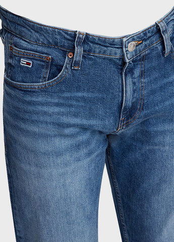 Синие демисезонные прямые джинсы Tommy Jeans