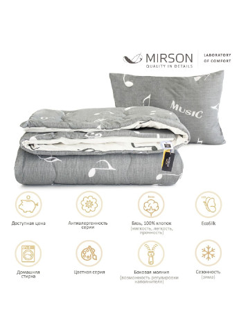 Одеяло MirSon Набор хлопковый №3043 Color Fun Line Cat одеяло 155х215+2 по (2200004842875) No Brand (254008723)