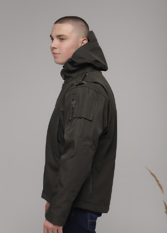 Оливковая (хаки) демисезонная куртка тактическая No Brand