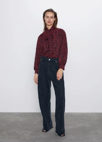 Бордова блуза Zara