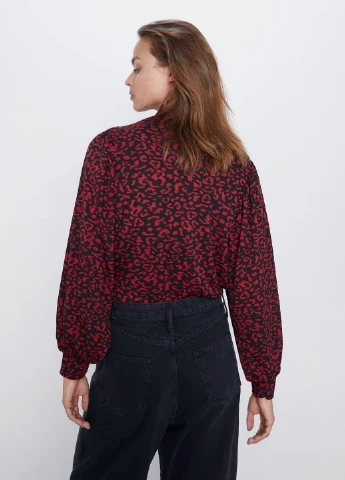 Бордова блуза Zara
