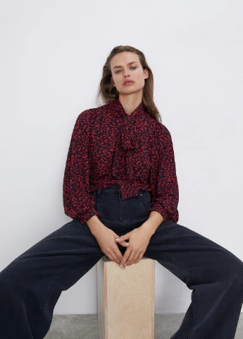 Бордова блуза Zara