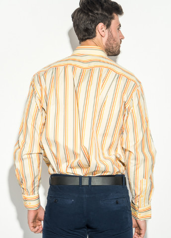 Светло-бежевая кэжуал рубашка в полоску Framzoni