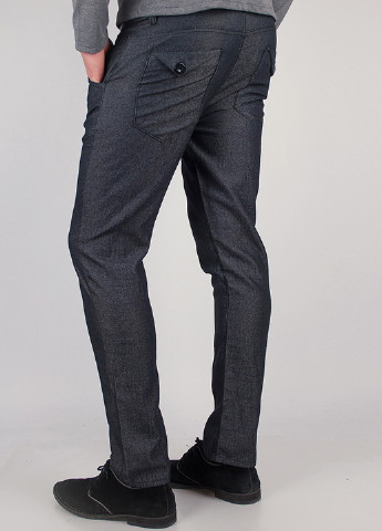 Темно-серые классические демисезонные зауженные брюки Time of Style