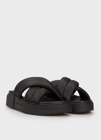 Черные шлепанцы Tommy Jeans с логотипом