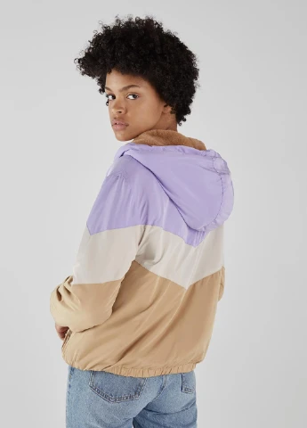 Комбинированная демисезонная куртка Bershka